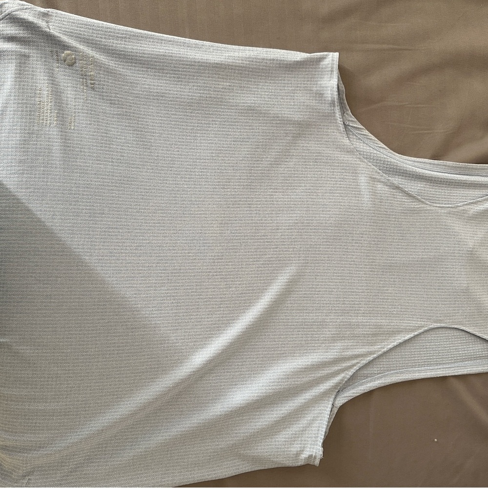 Lululemon light blue tank top size medium. Worn once and didn’t fit correctly
